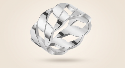 Anillo Dorado Aurea — Acero Inoxidable Premium