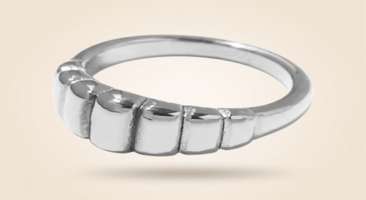 Anillo Sello Dorado Aurea — Acero Inoxidable